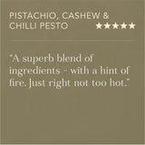 Pasta Evangelists Pistachio Cashew & Chilli Pesto 150g, imported from the UK