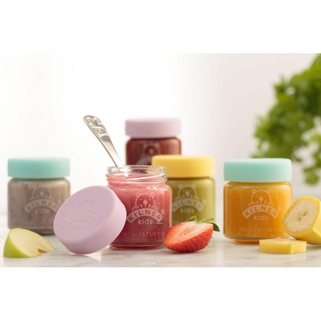 Kilner set of 6 kids glass jars 110ml, UK version