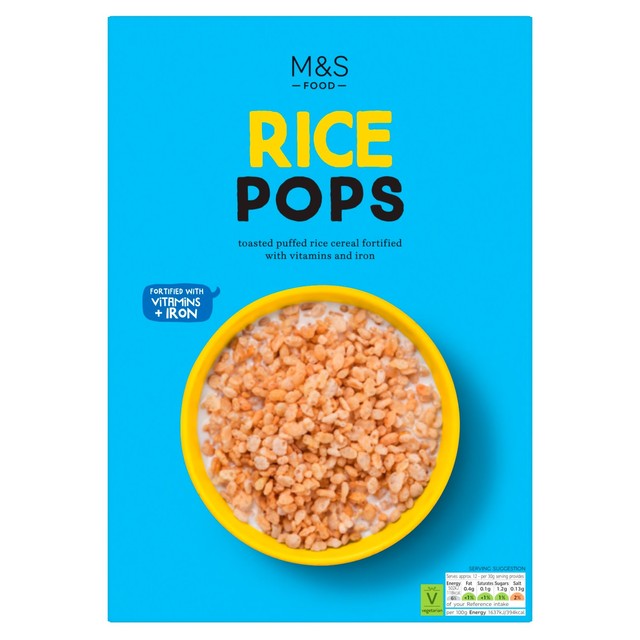 M&S Rice Pops 375g, imported from the UK