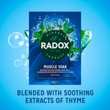 Radox muscle soak herbal bath salts 400g, imported from the UK