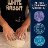 White Rabbit gluten-free roasted garlic focaccia 2 x 135g (British brand)