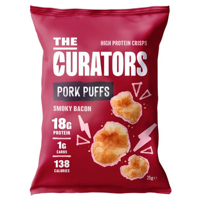 M&S The Curators Smoky Bacon Pork Puffs Snack Crackling 25g- Kjøp online hos McGrocer