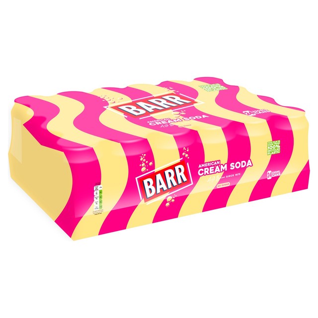 Barr American Cream Soda zero sugar soft drink (British brand)