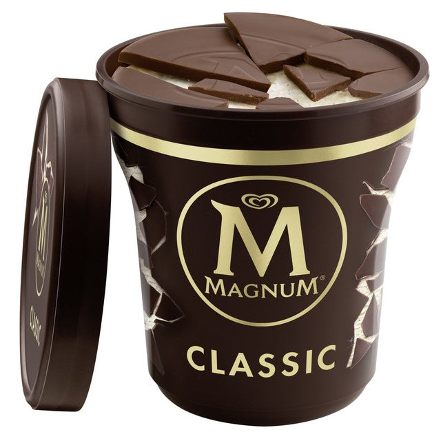 Magnum Classic ice cream tub 440ml, imported from the UK