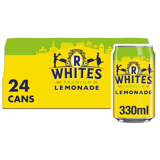 R Whites lemonade 24 x 330ml, imported from the UK