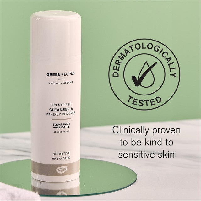 Green People Scent Free Cleanser & Makeup Remover 150ml, UK version