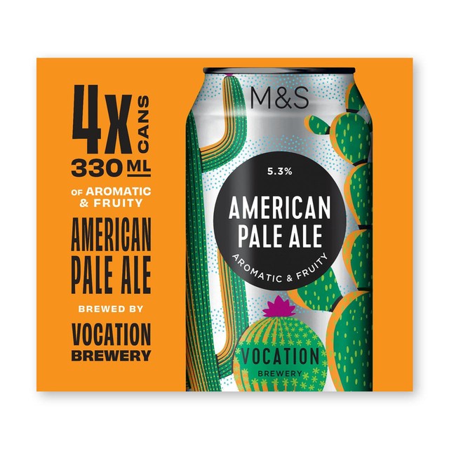 M&S American Pale Ale 4 x 330ml, imported from the UK