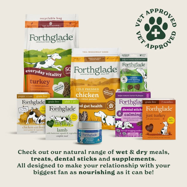 Forthglade bone broth topper for dogs rich beef (British brand)
