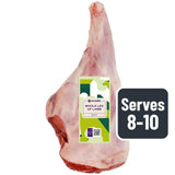 Ocado whole leg of lamb bone-in 2.25kg, imported from the UK