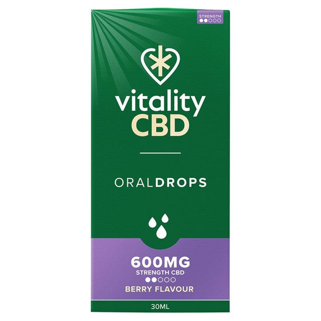 Vitality CBD berry flavour CBD oral drops 30ml (British brand)