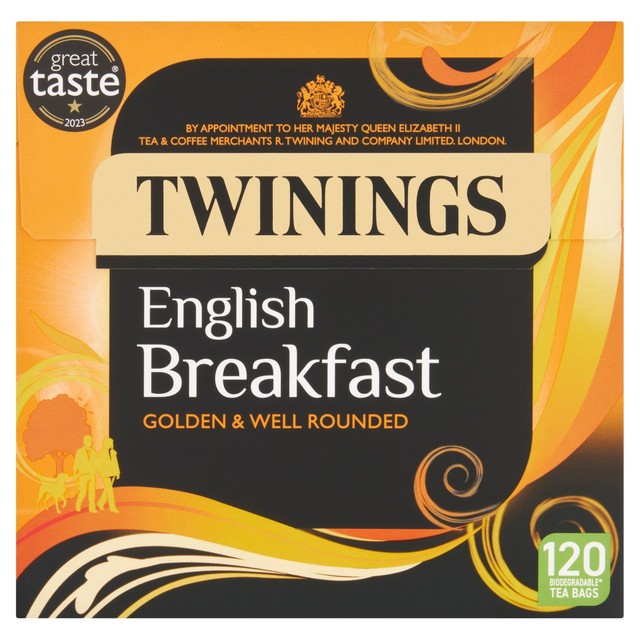 Twinings English Breakfast Tea 120 Count (British brand)