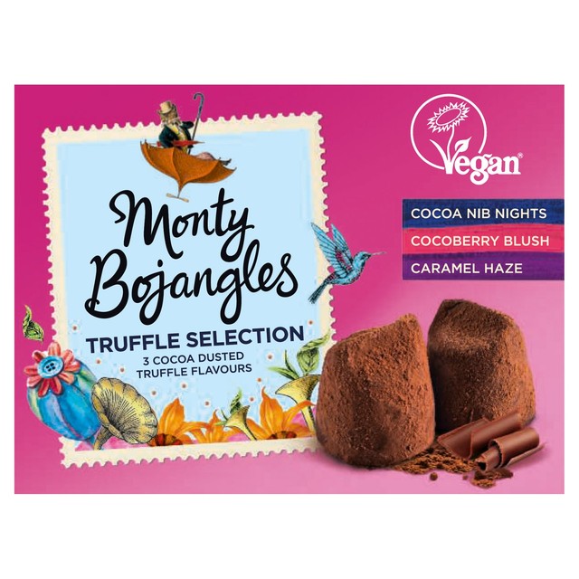 Monty Bojangles Vegan Truffle Selection 135g, imported from the UK
