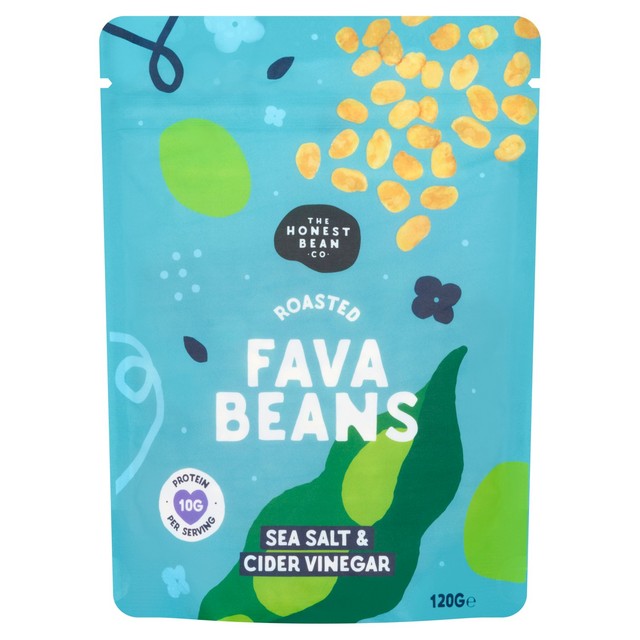 Honest Bean Roasted Fava Beans Sea Salt Vinegar 120g, UK version