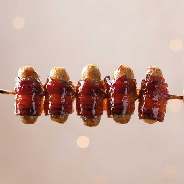 Jolly Hog Pigs in Blankets with Treacle Cured Bacon 210g (British brand)