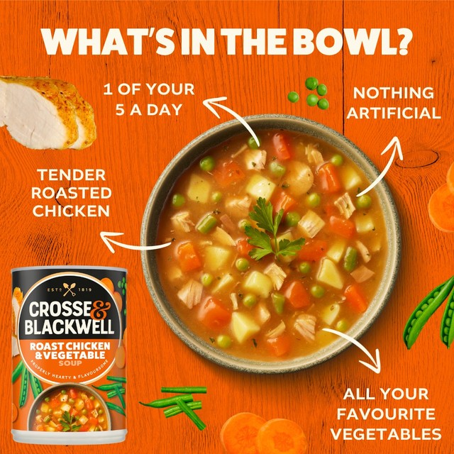 Crosse Blackwell Roast Chicken Vegetable Soup 400g - British product