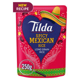 Tilda Spicy Mexican Microwave Rice 250g (British brand)