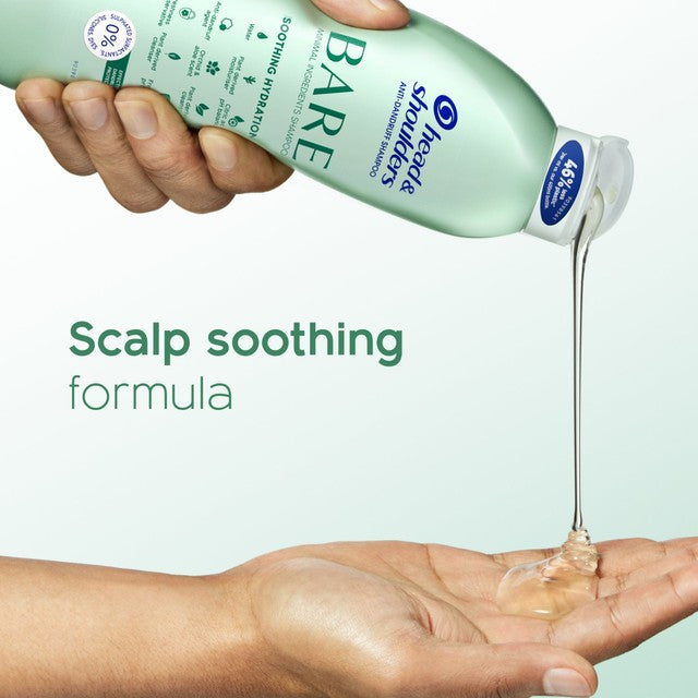 Head & Shoulders Bare Soothing Hydration Shampoo 400ml, UK version