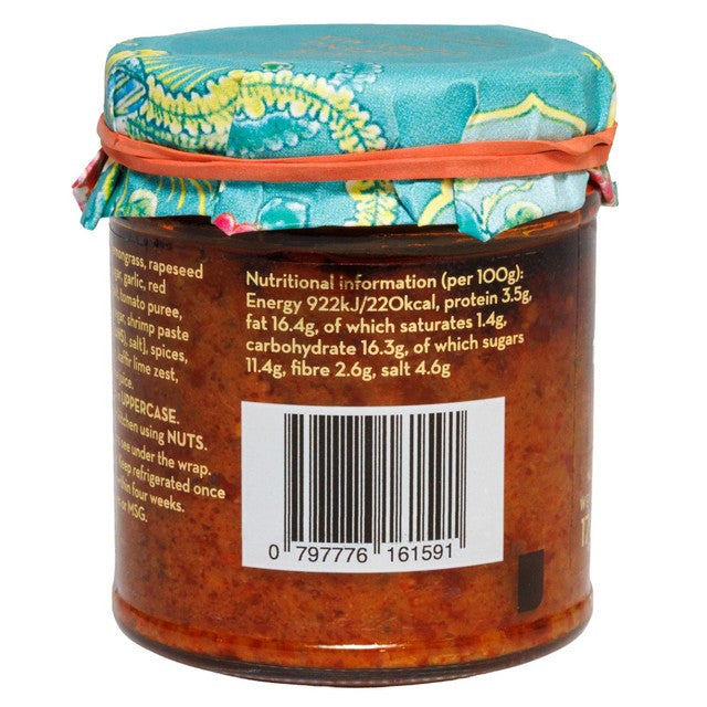 Nonya Secrets Panang curry mix glass jar, UK version