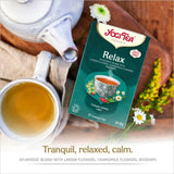 Yogi Tea Organic Relax herbal tea bags 17 count (British brand)