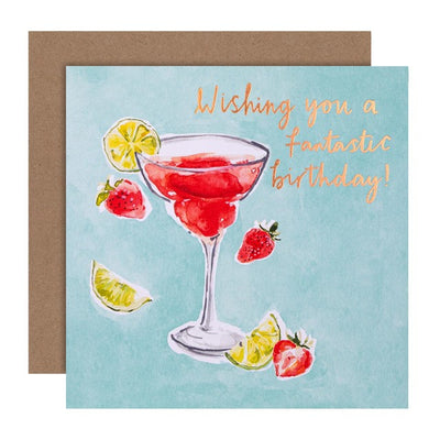 M&S M&S Fun Cocktail Birthday Card 15cm x 15cm- Buy online at McGrocer