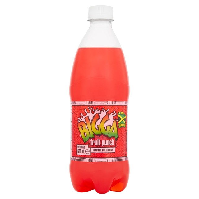 Bigga Fruit Punch Soft Drink 600ml - British product