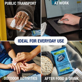 Wet Ones Be Fresh Biodegradable Antibacterial hand wipes (British brand)