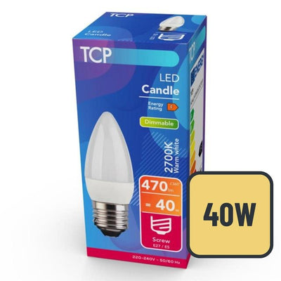 M&S TCP Dimmable Candle Screw 40W Light Bulb- Buy online at McGrocer