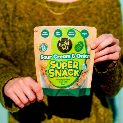 M&S Good4U Super Snack Rømme & Løk Ristede Bønner Mix Snack 130 g - Kjøp på nett hos McGrocer