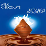 Lindt extra creamy milk chocolate bar 100g, UK version