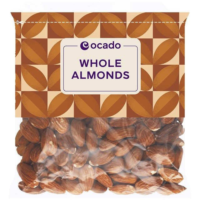 Ocado whole almonds 200g, imported from the UK