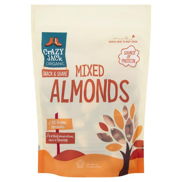Crazy Jack Organic Snack Share Mixed Almonds 175g