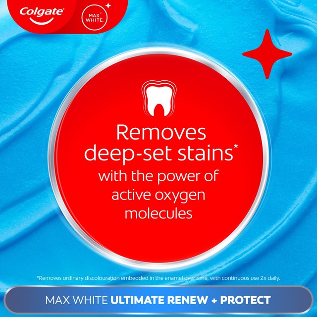 Colgate Max White Ultimate Renewal whitening toothpaste 75ml - British product