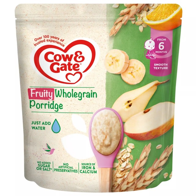 Cow & Gate Fruity Wholegrain Porridge 125g - British product
