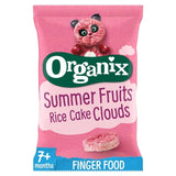 Organix summer fruits rice cake clouds baby snack, imported from the UK