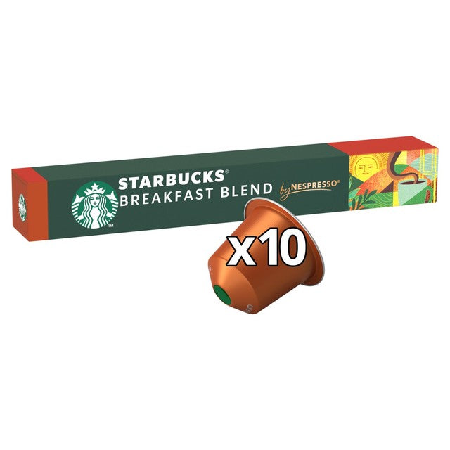 Starbucks Breakfast Blend coffee pods 10 capsules (British brand)