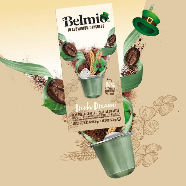Belmio Irish Dream coffee pods 10 pack - British product
