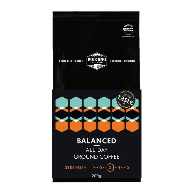 Volcano Coffee Works Balanced Brazil ground coffee 200g (British brand)