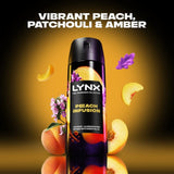 Lynx Peach Infusion body spray 150ml, UK version