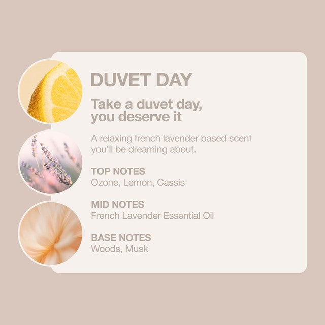 Tallow + Ash Duvet Day laundry conditioner, imported from the UK