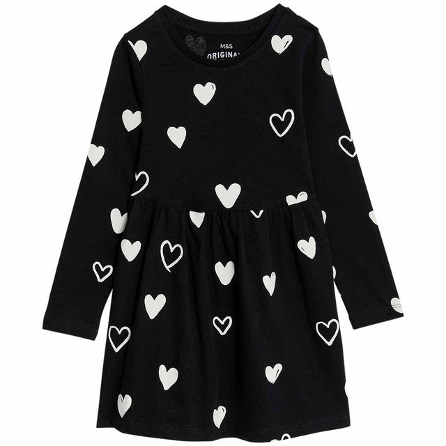 M&S printed dress carbon 4-5 years, imported from the UK