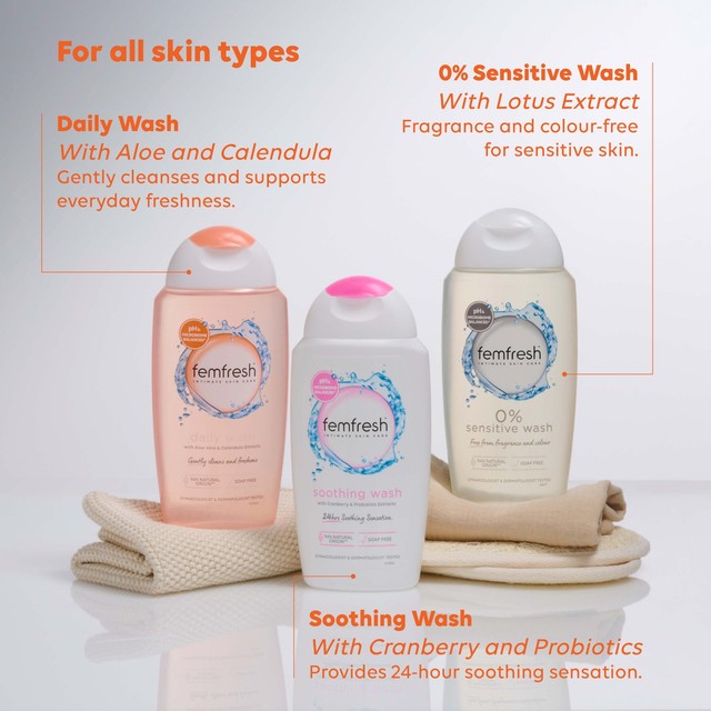 Femfresh Soothing Intimate Wash 250ml - British product