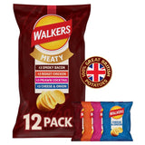 Walkers Meaty Variety crisps 12 pack, imported from the UK