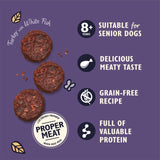 Lily's Kitchen Senior Dog Treats with turkey and white fish 70g, UK version