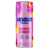 Cóctel de vodka espumoso Absolut Raspberry Lemonade 250 ml - Producto británico