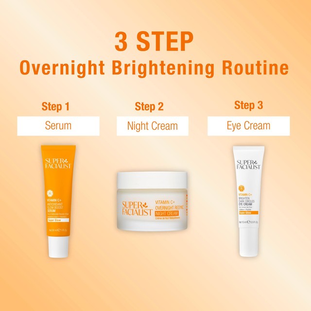 Super Facialist Vitamin C+ SleepSmart Overnight Resync Night Cream 50ml (British brand)