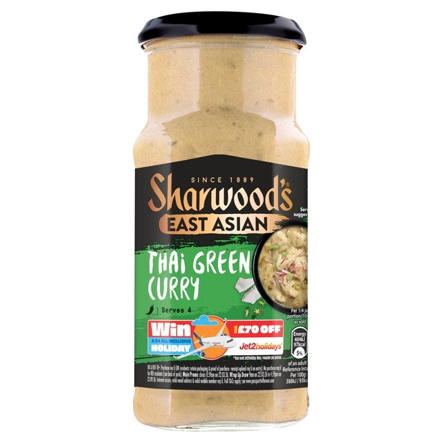 Sharwood's Thai green curry sauce 415g (British brand)