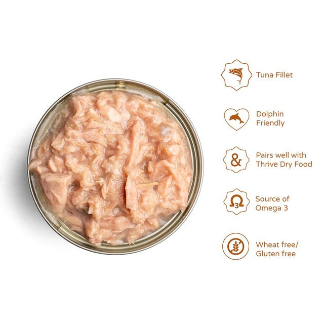 Thrive Tuna Fillet cat food 75g (British brand)