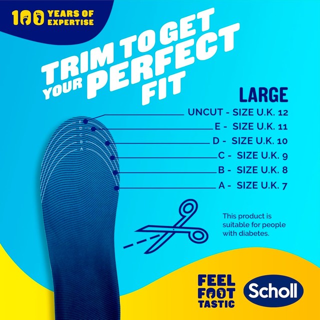 Scholl Gel Activ Trainer Insoles Large (British brand)