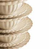 M&S Scallop Natural 12 piece dinner set, imported from the UK