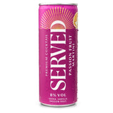 Served passion fruit martini canned cocktail 250ml (British brand)
